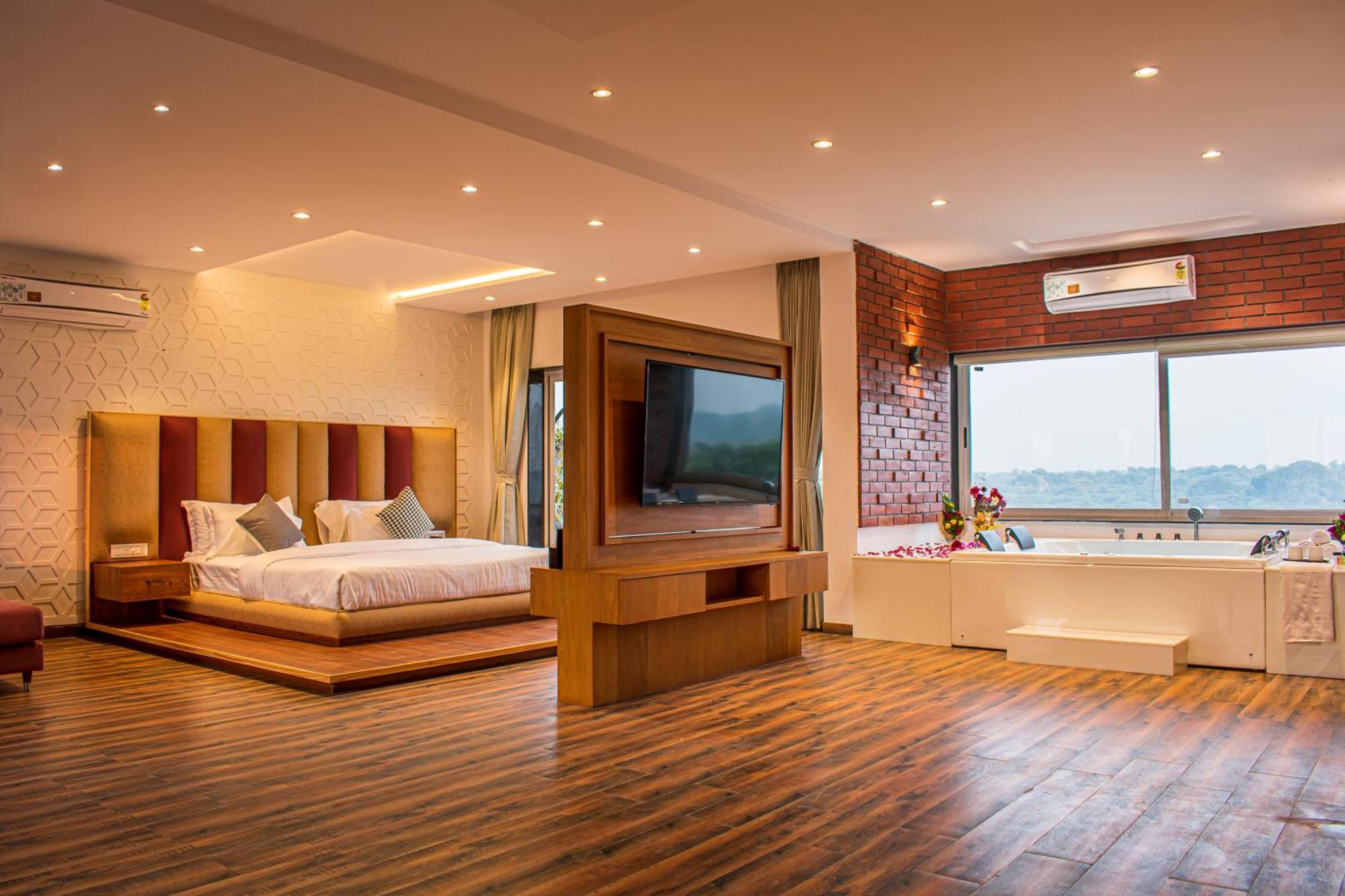 Krishna Riverside Resort Vasad Exterior foto